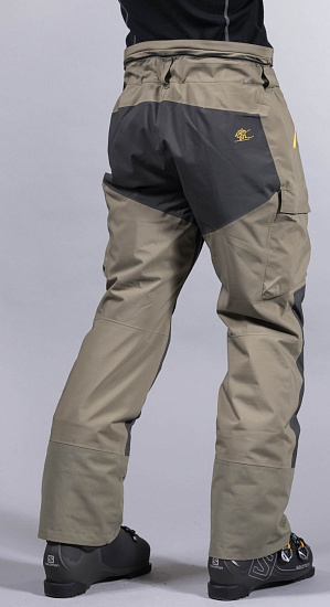 Брюки мужские Bergans Hafslo Ins GreenMud/SolidCharcoal/WaxedYellow - Фото 3 большая