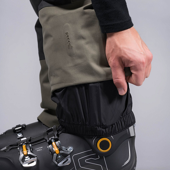 Брюки мужские Bergans Hafslo Ins GreenMud/SolidCharcoal/WaxedYellow - Фото 6 большая