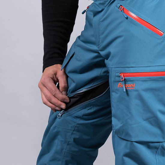 Брюки мужские Bergans Hafslo Ins StoneBlue/Lava - Фото 5 большая