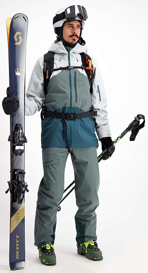 Брюки мужские Scott Vertic 3L Grey Green - Фото 3 большая