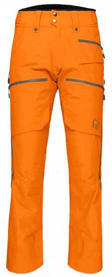 Брюки мужские Norrona Lofoten Gore-Tex Insulated Orange Popsicle - Фото 1 большая