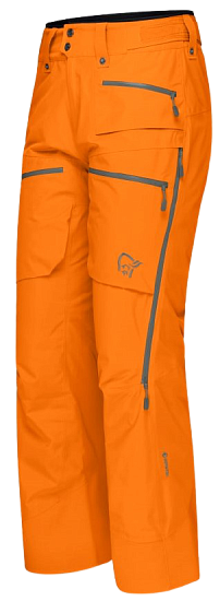 Брюки мужские Norrona Lofoten Gore-Tex Insulated Orange Popsicle - Фото 2 большая
