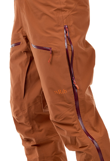 Брюки мужские Rab Khroma GTX Bib Red Earth - Фото 7 большая
