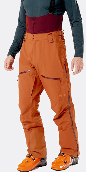Брюки мужские Rab Khroma GTX Bib Red Earth - Фото 2 большая