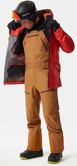 Брюки мужские The North Face Brigandine Futurelight Bib Timber Tan - Фото 3 большая