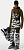 Брюки мужские The North Face A-Cad Futurelight Bib Rocko Green Mixed Camo Print - Фото 3 малая
