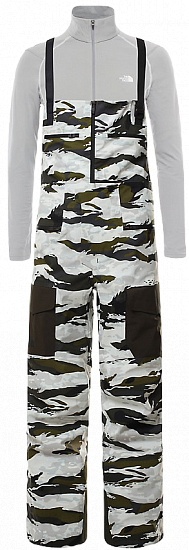 Брюки мужские The North Face A-Cad Futurelight Bib Rocko Green Mixed Camo Print - Фото 1 большая