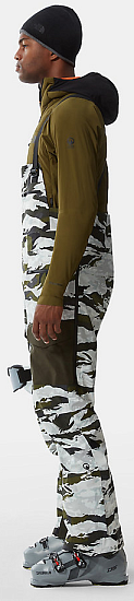 Брюки мужские The North Face A-Cad Futurelight Bib Rocko Green Mixed Camo Print - Фото 4 большая