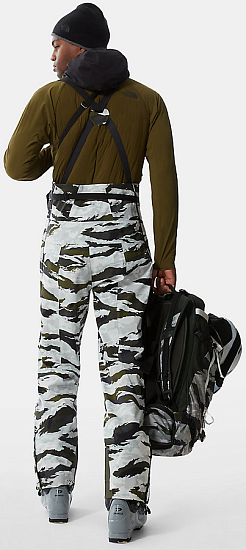 Брюки мужские The North Face A-Cad Futurelight Bib Rocko Green Mixed Camo Print - Фото 5 большая