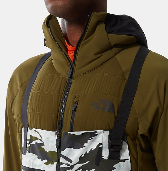 Брюки мужские The North Face A-Cad Futurelight Bib Rocko Green Mixed Camo Print - Фото 8 большая