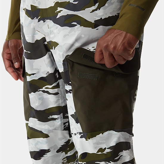 Брюки мужские The North Face A-Cad Futurelight Bib Rocko Green Mixed Camo Print - Фото 11 большая