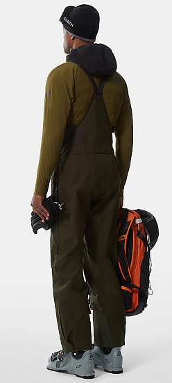 Брюки мужские The North Face Brigandine Futurelight Bib Rosin Green/TNF Black - Фото 5 большая