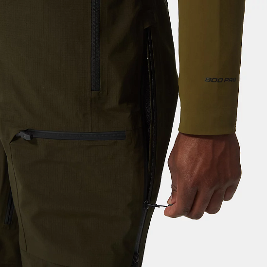 Брюки мужские The North Face Brigandine Futurelight Bib Rosin Green/TNF Black - Фото 10 большая