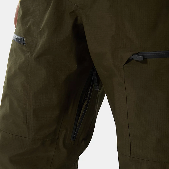 Брюки мужские The North Face Brigandine Futurelight Bib Rosin Green/TNF Black - Фото 11 большая