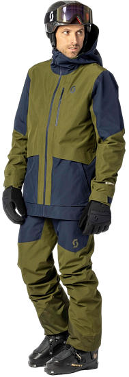 Брюки мужские Scott Vertic GTX 2L Fir Green/Dark Blue - Фото 4 большая