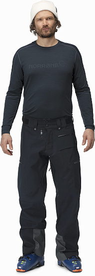 Брюки мужские Norrona Lofoten Ace Gore-Tex Pro Caviar - Фото 2 большая