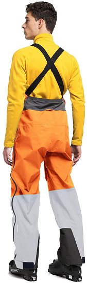 Брюки мужские Haglofs Vassi GTX Pro Concrete/Flame Orange - Фото 3 большая