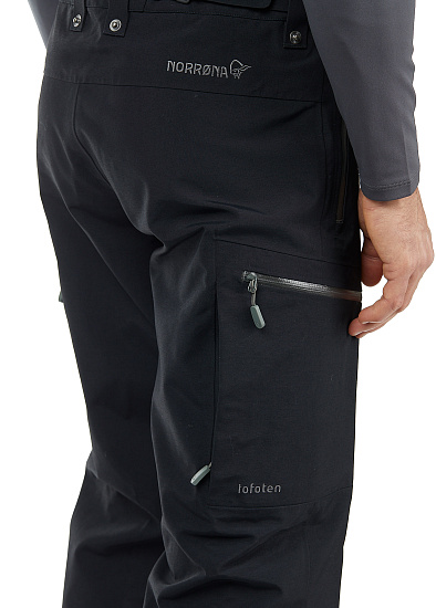 Брюки мужские Norrona Lofoten Gore-Tex Pro Plus Caviar - Фото 12 большая