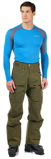 Брюки мужские Norrona Lofoten Gore-Tex Pro Olive Night - Фото 3 большая