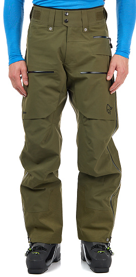 Брюки мужские Norrona Lofoten Gore-Tex Pro Olive Night - Фото 4 большая