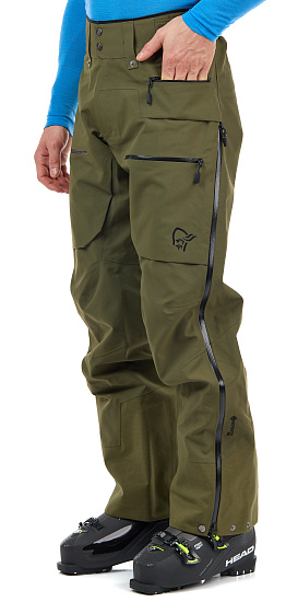 Брюки мужские Norrona Lofoten Gore-Tex Pro Olive Night - Фото 5 большая