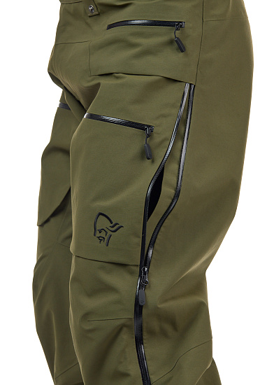 Брюки мужские Norrona Lofoten Gore-Tex Pro Olive Night - Фото 8 большая