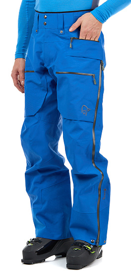 Брюки мужские Norrona Lofoten Gore-Tex Pro Olympian Blue - Фото 5 большая