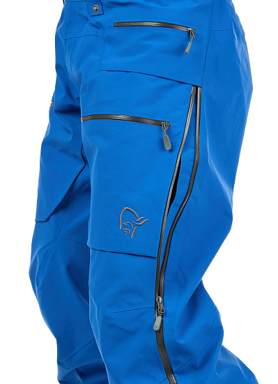 Брюки мужские Norrona Lofoten Gore-Tex Pro Olympian Blue - Фото 9 большая