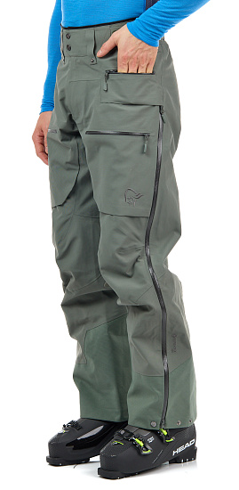 Брюки мужские Norrona Lofoten Gore-Tex Pro Castor Grey - Фото 7 большая