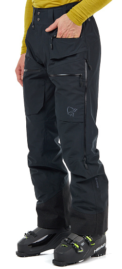 Брюки мужские Norrona Lofoten Gore-Tex Insulated Caviar - Фото 5 большая