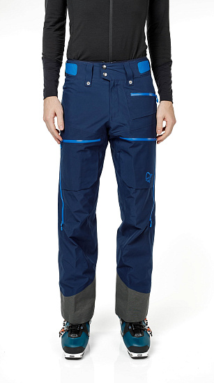 Брюки мужские Norrona Lofoten Gore-Tex Insulated Indigo Night - Фото 7 большая