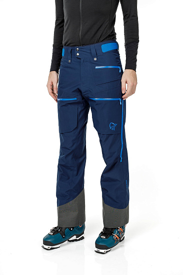 Брюки мужские Norrona Lofoten Gore-Tex Insulated Indigo Night - Фото 8 большая