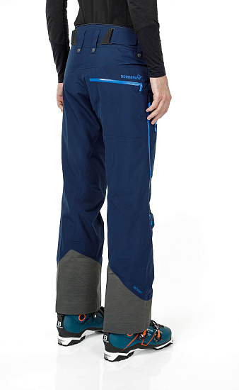 Брюки мужские Norrona Lofoten Gore-Tex Insulated Indigo Night - Фото 10 большая