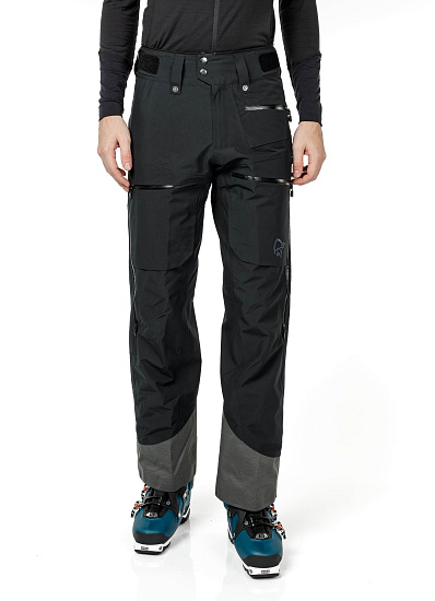 Брюки мужские Norrona Lofoten Gore-Tex Insulated Caviar - Фото 2 большая