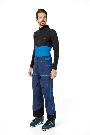 Брюки мужские Norrona Lofoten Gore-Tex Pro Indigo Night - Фото 5 большая