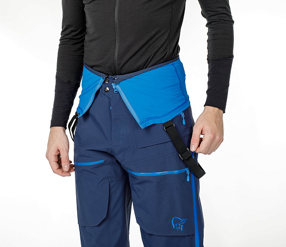 Брюки мужские Norrona Lofoten Gore-Tex Pro Indigo Night - Фото 13 большая