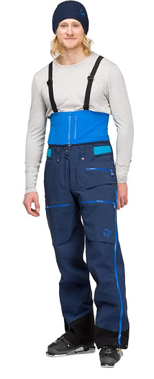 Брюки мужские Norrona Lofoten Gore-Tex Pro Indigo Night - Фото 2 большая