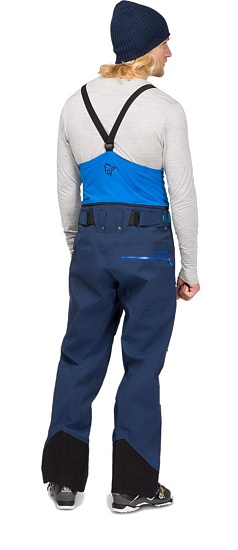 Брюки мужские Norrona Lofoten Gore-Tex Pro Indigo Night - Фото 3 большая