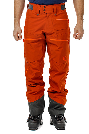 Брюки мужские Norrona Lofoten Gore-Tex Insulated Rooibos Tea - Фото 6 большая