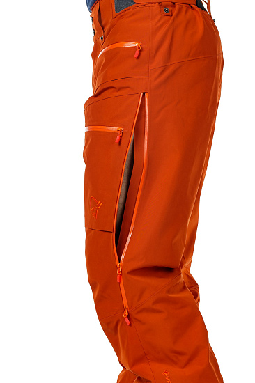Брюки мужские Norrona Lofoten Gore-Tex Insulated Rooibos Tea - Фото 10 большая