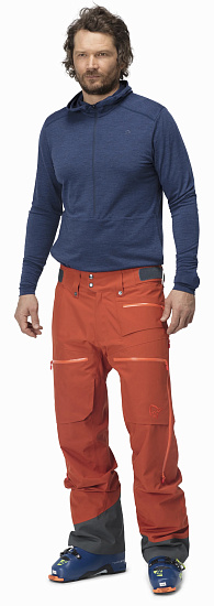 Брюки мужские Norrona Lofoten Gore-Tex Insulated Rooibos Tea - Фото 3 большая