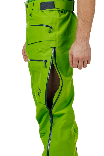 Брюки мужские Norrona Lofoten Gore-Tex Pro Bamboo Green - Фото 8 большая