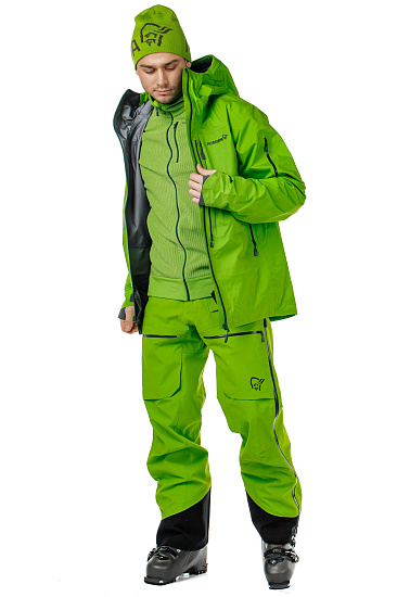 Брюки мужские Norrona Lofoten Gore-Tex Pro Bamboo Green - Фото 14 большая