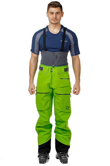 Брюки мужские Norrona Lofoten Gore-Tex Pro Bamboo Green - Фото 15 большая