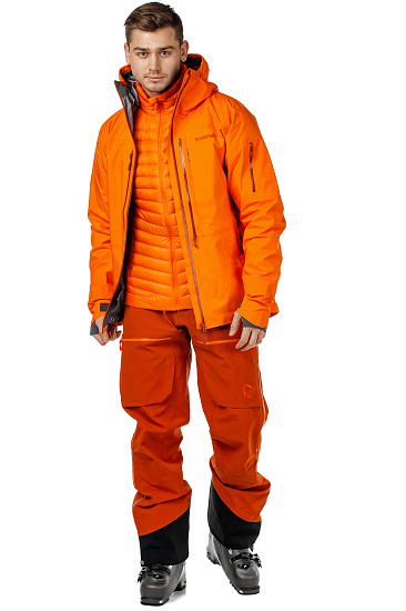 Брюки мужские Norrona Lofoten Gore-Tex Pro Rooibos Tea - Фото 4 большая