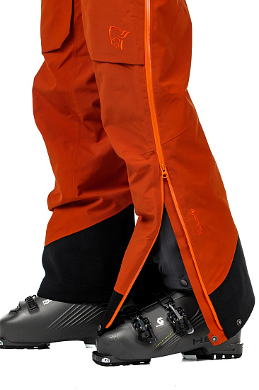 Брюки мужские Norrona Lofoten Gore-Tex Pro Rooibos Tea - Фото 11 большая