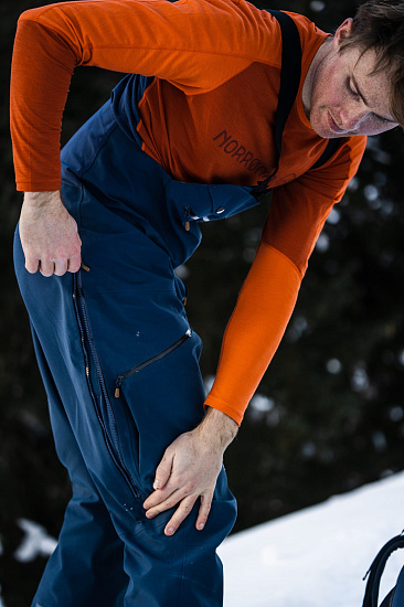 Брюки мужские Norrona Tamok Gore-Tex Pro Indigo Night - Фото 7 большая
