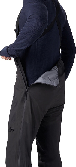 Брюки мужские Mountain Hardwear High Exposure Gore-Tex C-Knit Bib - Фото 5 большая