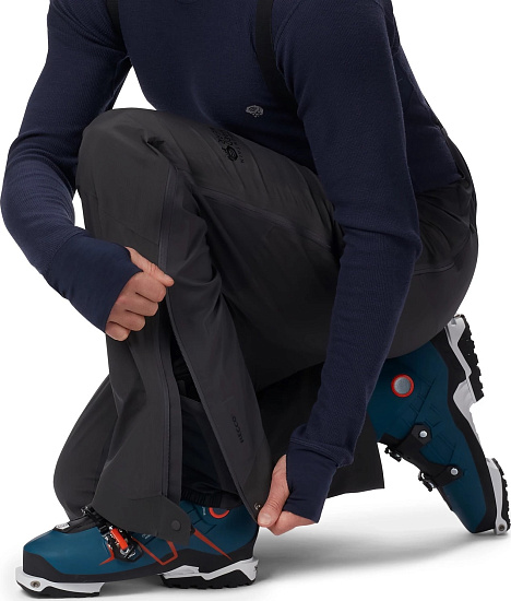 Брюки мужские Mountain Hardwear High Exposure Gore-Tex C-Knit Bib - Фото 6 большая