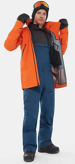 Брюки мужские The North Face Purist Bib Blue Wing Teal - Фото 16 большая